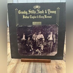 Crosby, Stills, Nash & Young Deja Vu Vinyl Record Sleeve, Textured, 1970